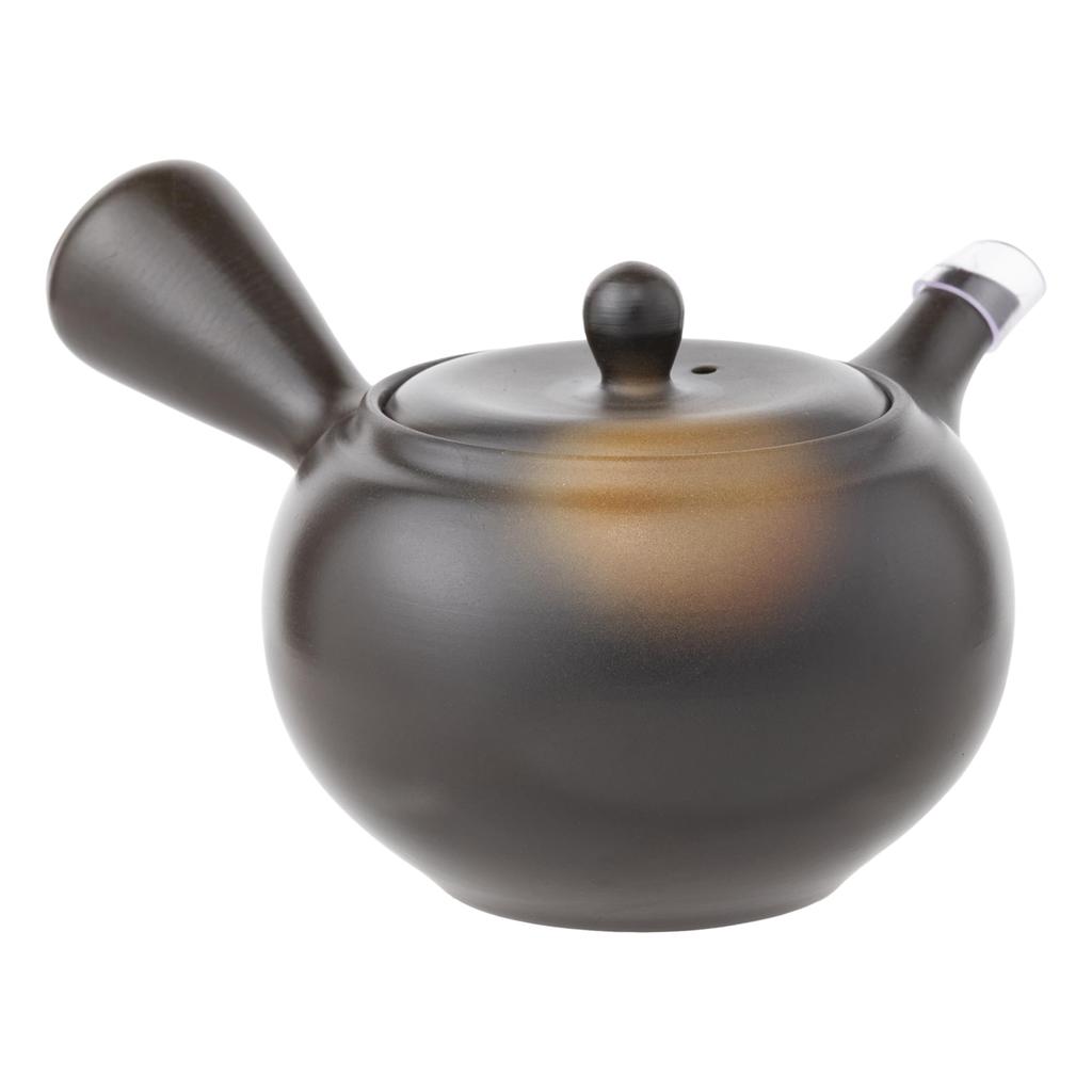 with a mesh for roasted green and brown rice Made in tk008 Tokoname-yaki teapot, Takeharu, Mustard-Blown, 320ml, sash, deep-steamed tea, tea, tea.