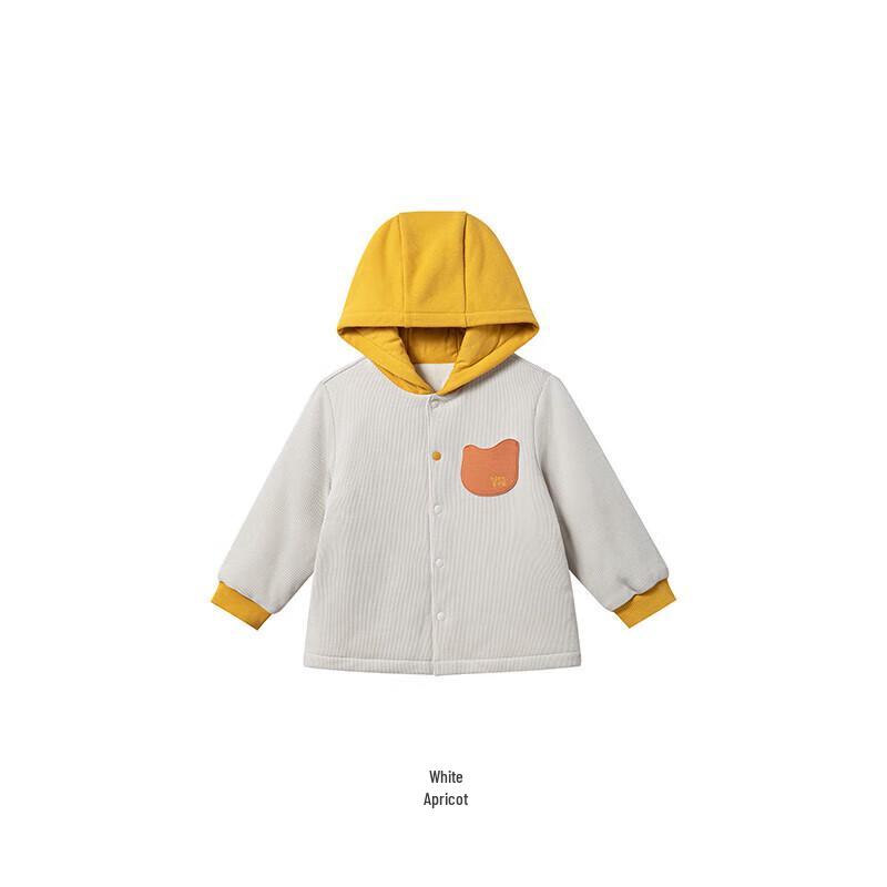YEEHOO Infant Boys' Quilted Corduroy Hooded Jacket