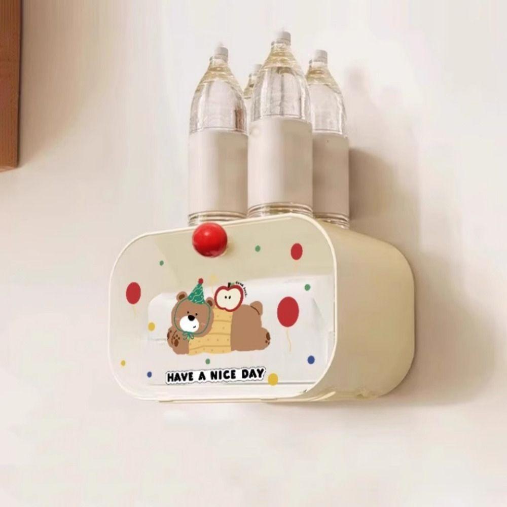 Plastic Wall Mounted Tissue Box No Punching Toilet Paper Box Creative Paper Towel Box  Kitchen