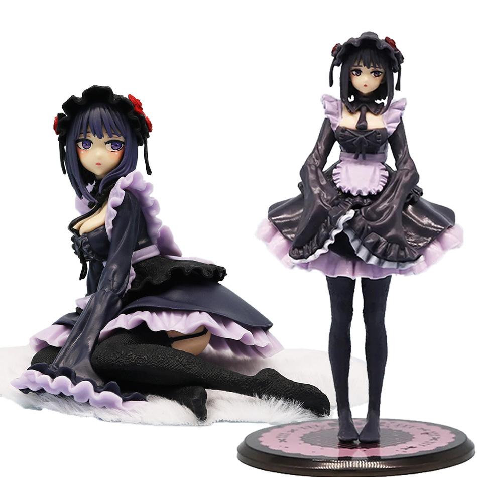 3pcs Kitagawa Marin Black Maid Outfit Action Figure My Dress-Up Darling Anime Collectible Model Toy Shizuku Kuroe