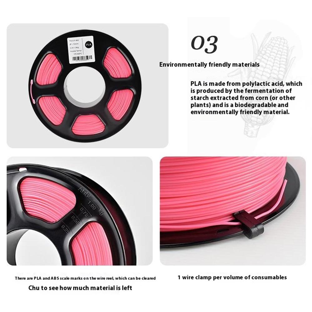 Biodegradable PLA 1.75mm Filament for 3D Printer High Gloss Filament , Accuracy Tolerance +/- 0.03mm