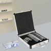 68 PCS Glass Aluminum Trial Lens Set with Storage Case,Silver 24*22*5.5cm Trial Lens Sete for Optometrists