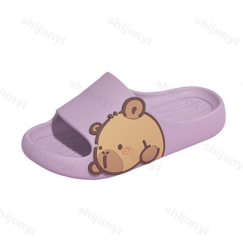 Fashion Capybara Women's Slippers 2025 Fashion Cute Comfortable Home Casual Shoes Non-Slip Bathroom Sandals Cartoon Outdoor Beach Shoes