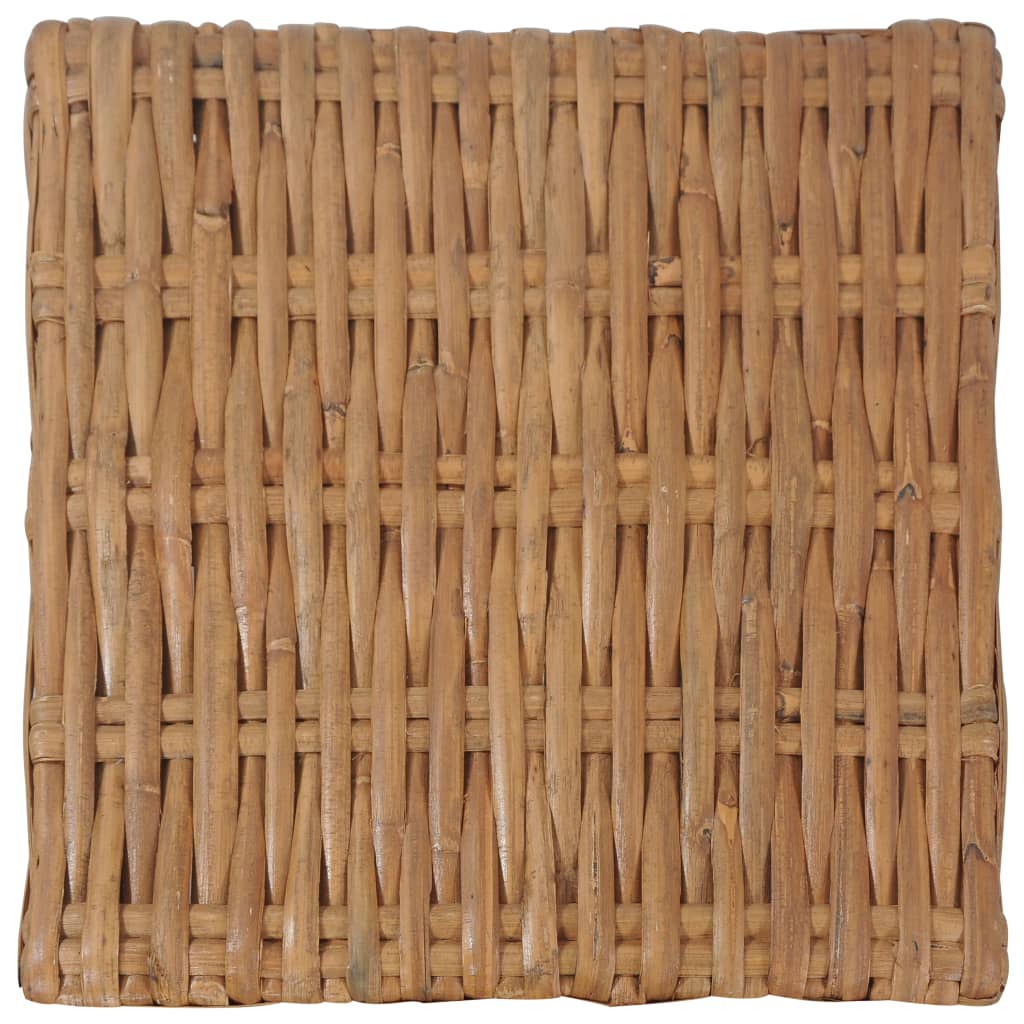 Coffee Table 47 X 47 X 28 Cm Natural Rattan