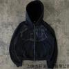2025 Harajuku Spring and Autumn Hooded Sports Cardigan Zipper 3D Printed Long Sleeve Hoodie Jacket Plus Size