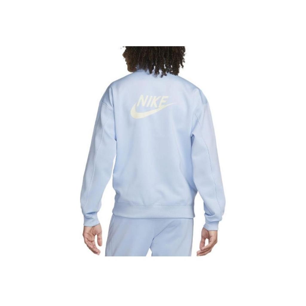 Nike Letter Logo Print Half-Zip Stand Collar Sweatshirt Men Tops Blue DQ4238-425