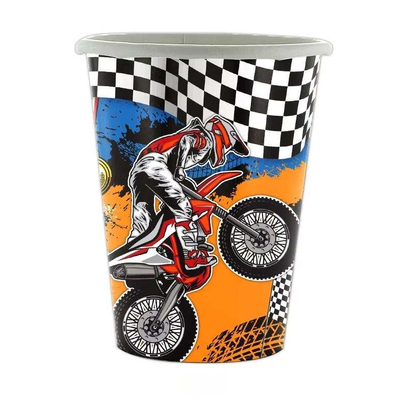 Motorcycle Birthday Party Decoration Motocross Race Tableware Cup Plate Balloon Tablecloth For Kids Boys Party Favors Gift