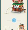 LOZ Building Blocks: Japanese Street Scene with Matcha Shop & Ramen Canteen - Miniature Set