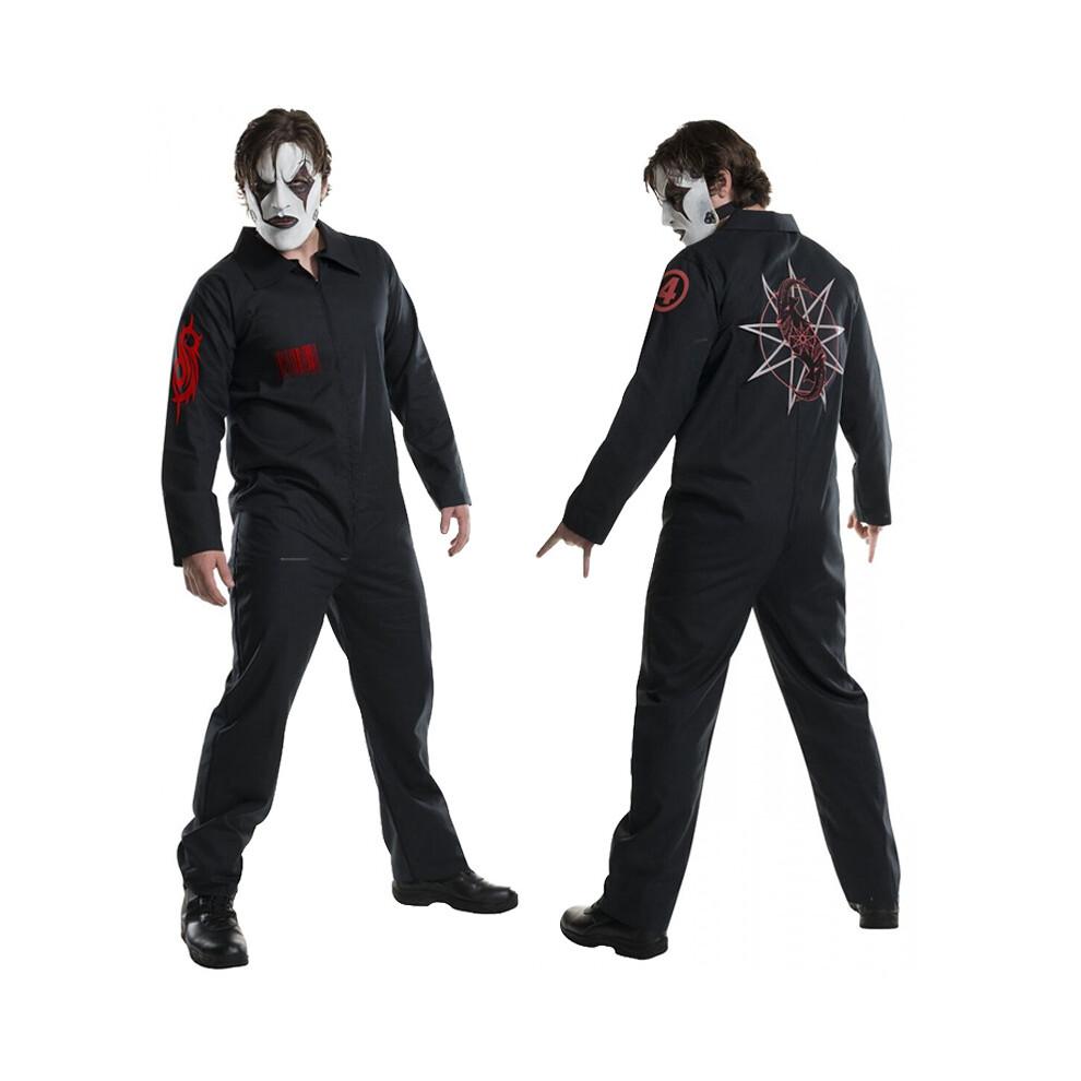 (XL (185)) Halloween SlipKnot Cosplay Kostüm Overall M (175) black