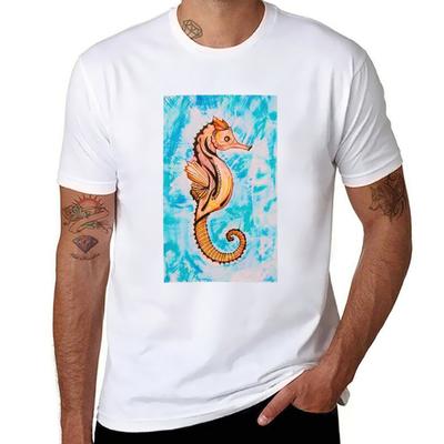 Seahorse T-Shirt Funny T Shirts Cotton Funny T Shirts Dark Humor T-Shirt