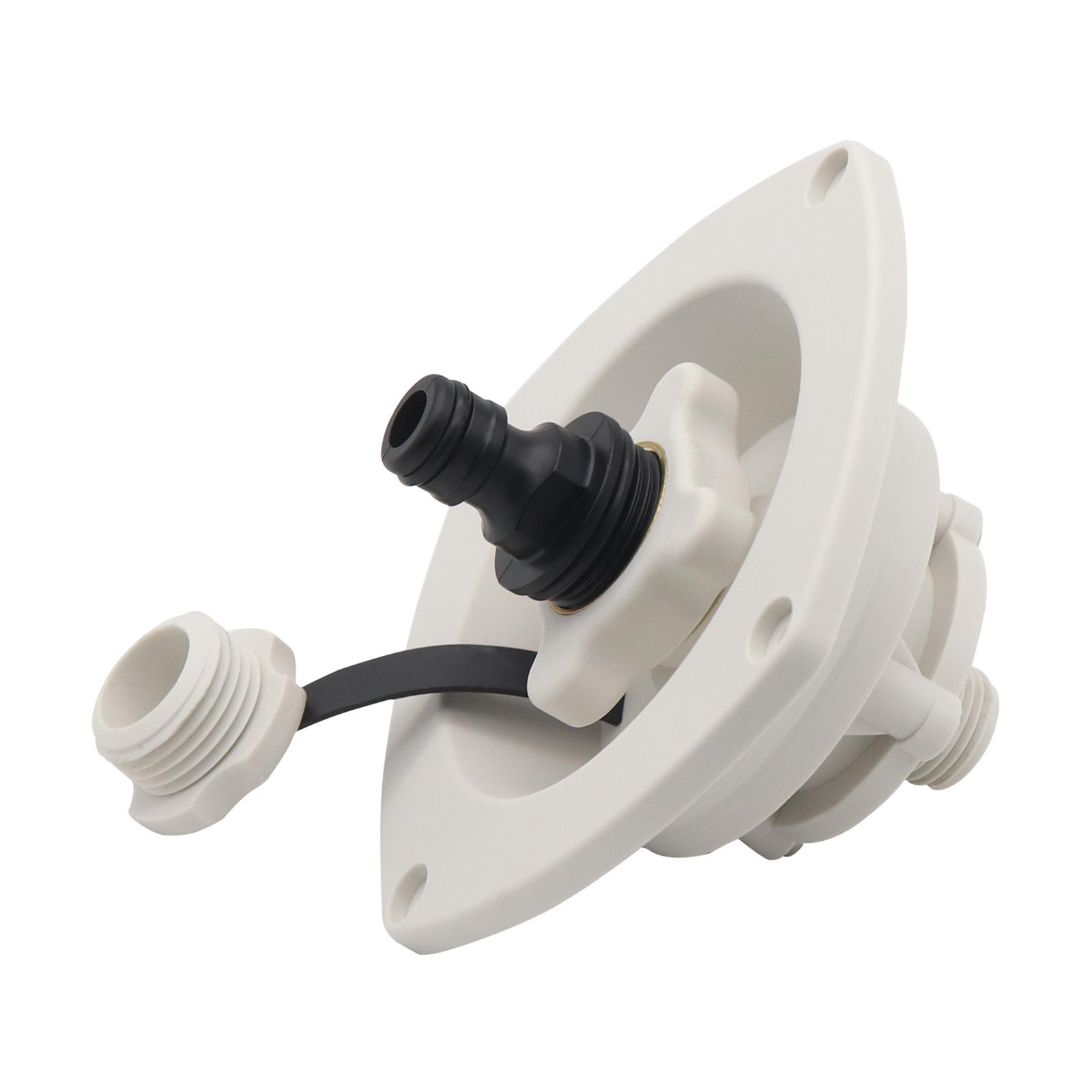 

Водозаборник для автофургона с быстроразъемным соединением, замена городского водозаборника для автофургона, встроенный запорный клапан, материал PP, хорошая прочность белый