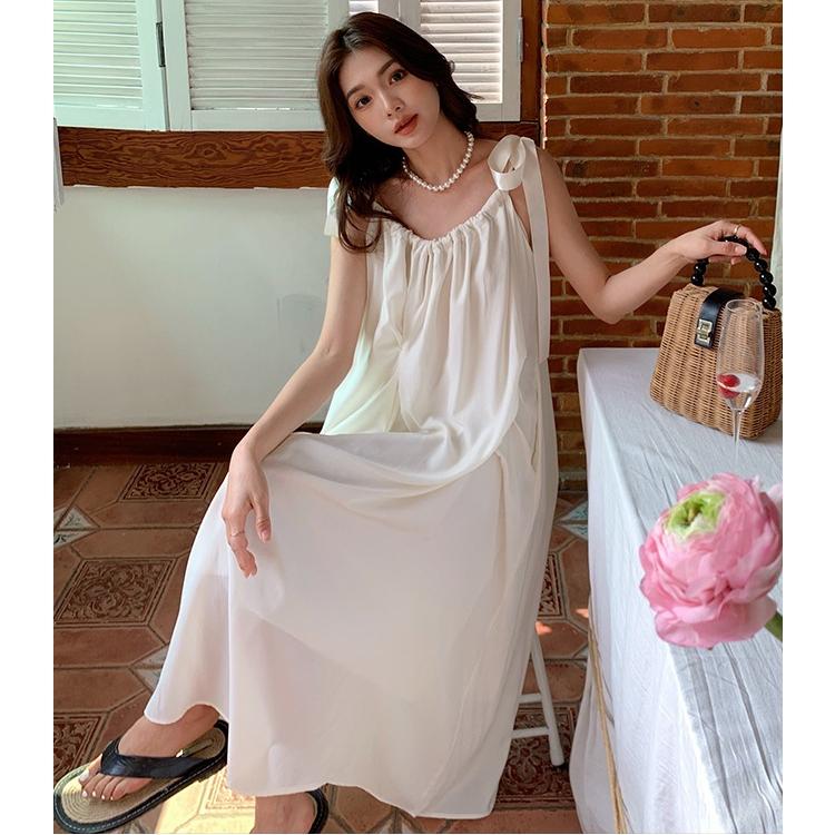 Dámské letní sladké bílé midi šaty podvazkové šaty sváteční letní šaty