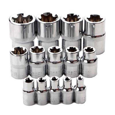 14PCS Female E Star Socket Set E4-E24 E-shape External Hex Socket Insert Nut
