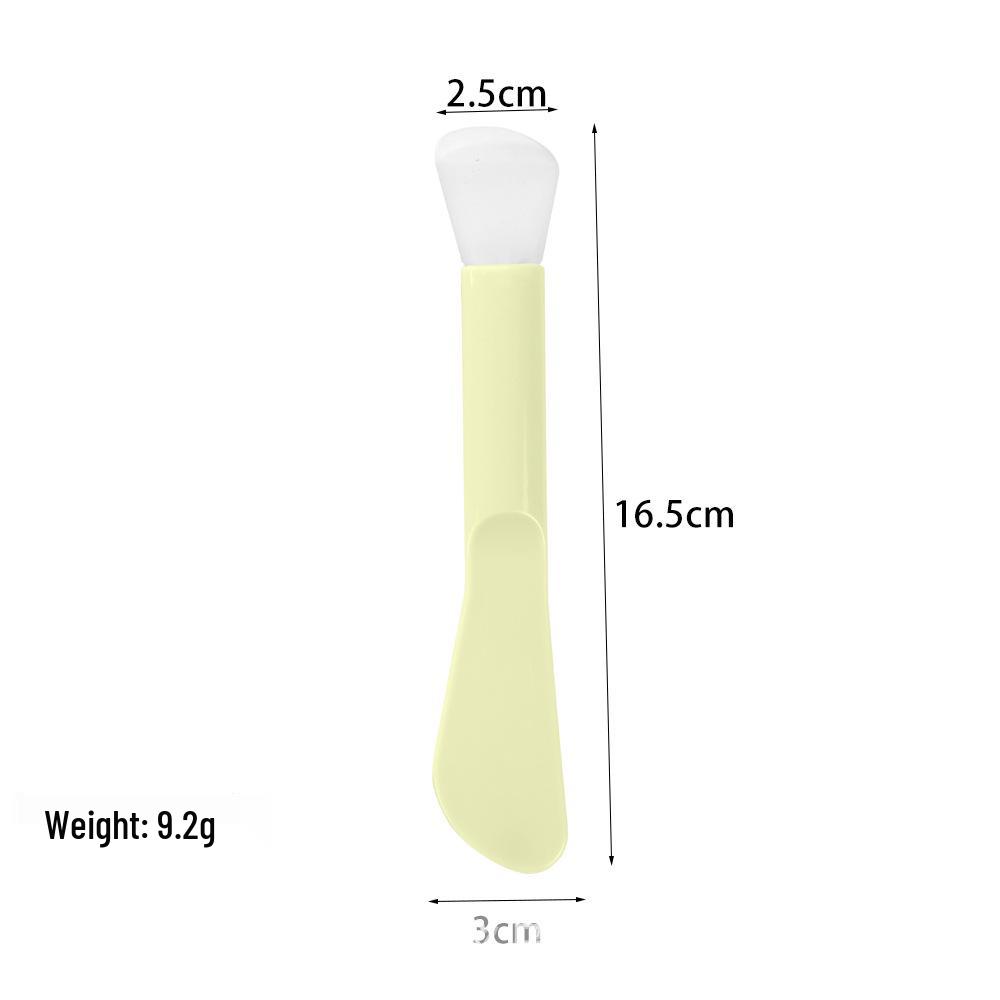 Dual-Use Silicone Mask Brush & Facial Scraper - Mud Mask Applicator & Scooping Tool