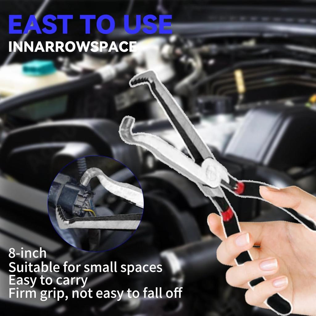 Electrical Disconnect Pliers, Automotive Electrical Connector Disconnect Tool, Fuel Line Petrol Clip Pipe Pliers, Automotive Electrical Tools for