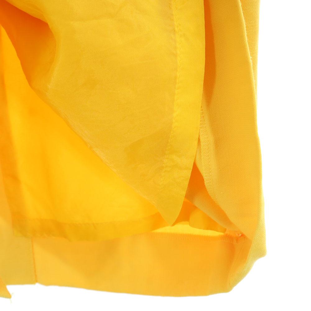 Yves Saint Laurent 90s Old Mimole Length Tight Skirt 36 Yellow Women Used