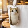 Portachiavi Peluche Attivato dalla Voce Gatto Miao Ciondolo Animale di Peluche Parlante Carino per Borse Zaini Regalo Divertente per Bambini Studenti