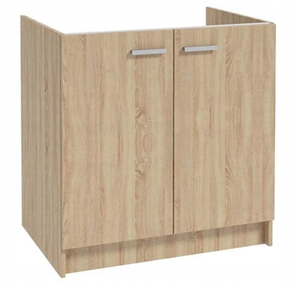 Sonoma Oak Kitchen Cabinet for Sink 80x50, Freestanding