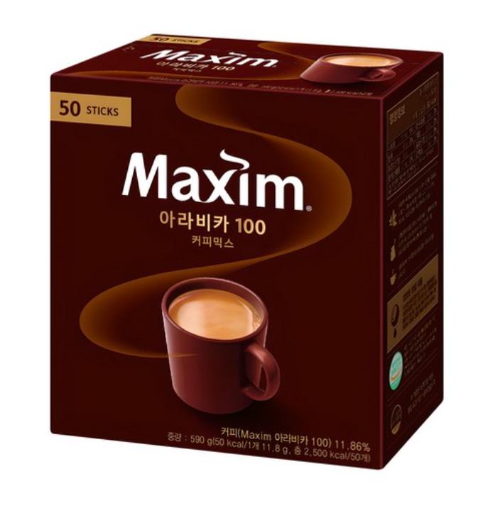 

Maxim Arabica 100 Coffee Mix 50 Sticks – Premium Instant Coffee 1 box