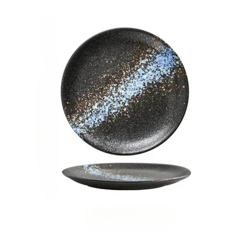 

Керамическая тарелка в японском стиле 6 дюймов 8 дюймов Креативная круглая обеденная тарелка Бытовая десертная тарелка Ресторан Тарелки для стейка Фруктовые тарелки