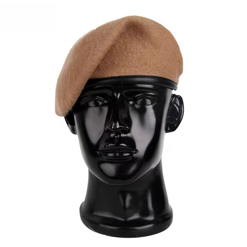 Painters British Color Plain Color Solid Woolen Men Hats Side Buckle Flat Cap Spring And Autumn Hip Hop Style Street Style Urban Street Style Berets