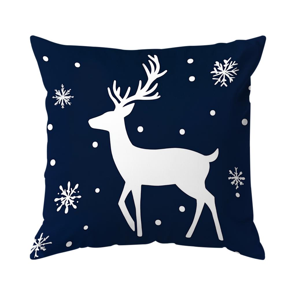 Christmas Snowflake Pillowcase Bedroom Sofa Cushion Cover 100% Polyester Living Room Soft Cushion Pillowcase Home Decor