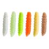 12Pcs Floating Worm Lures 1.2G/45Mm Trout Fishing Soft Lure Shrimp-Scented Bait Artificial Silicone Trout Plastic Baits