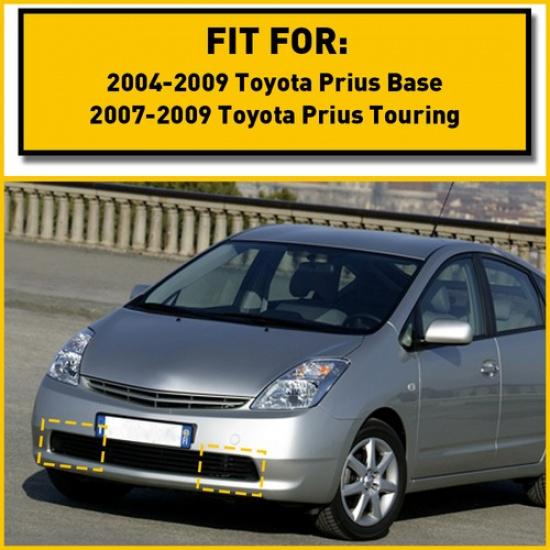 2X Lower Front Bumper Light Fog Bezels Black For Fit Prius Toyota Base