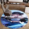 1pc Anime Design Round Carpet - Office Chair Mat