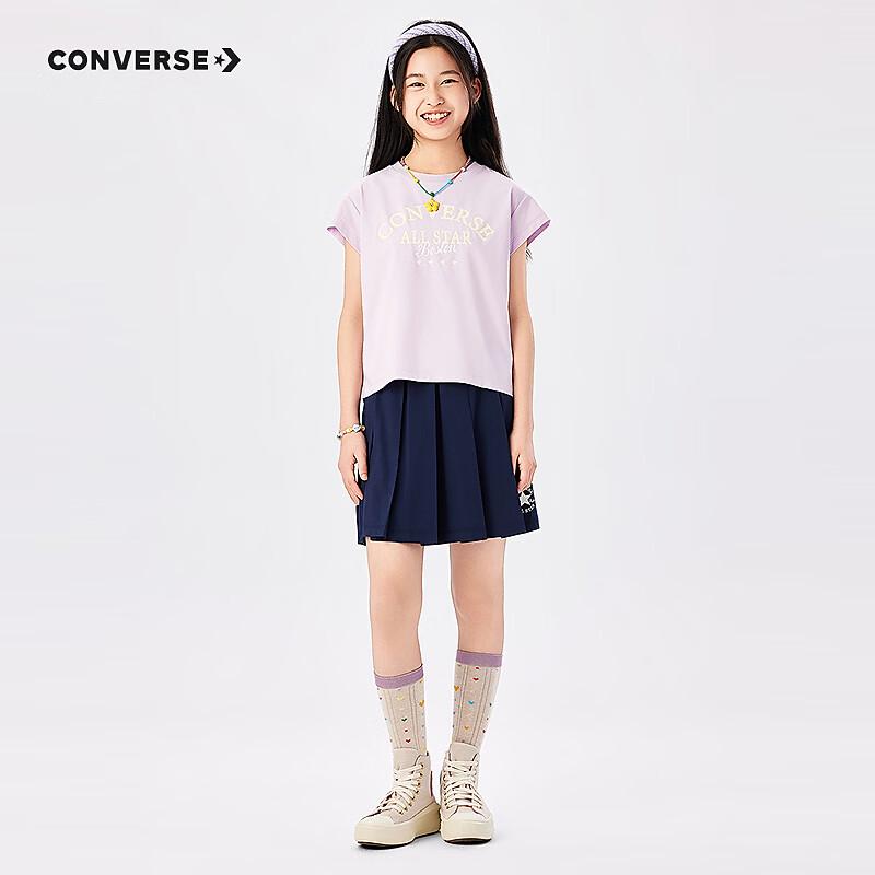 Модный комплект для девочек Converse: футболка и плиссированная юбка L