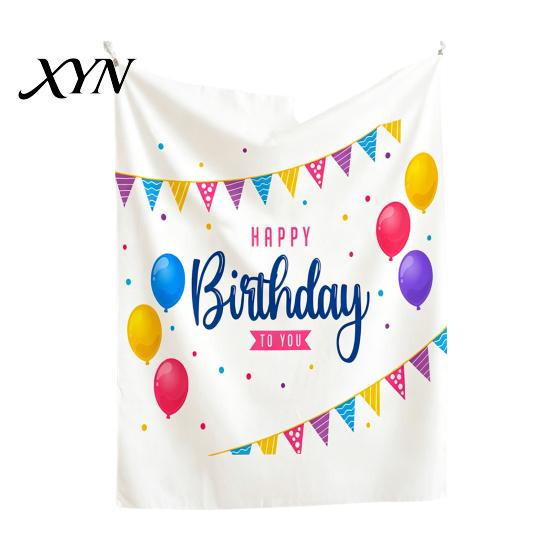Nature Style Backdrop Baby Birthday Backdrop, Greenery Forest Banner for Boy Girl, Linen-like Polyester Fabric 100 Day Celebration Party Decorations,