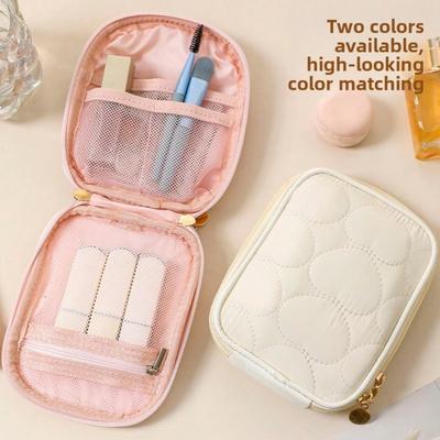 Korean Version of the Mouth Red Envelope Cosmetic Bag, Simple and Exquisite Travel Clutch Bag, Portable Mini Travel Cosmetics Storage Bag