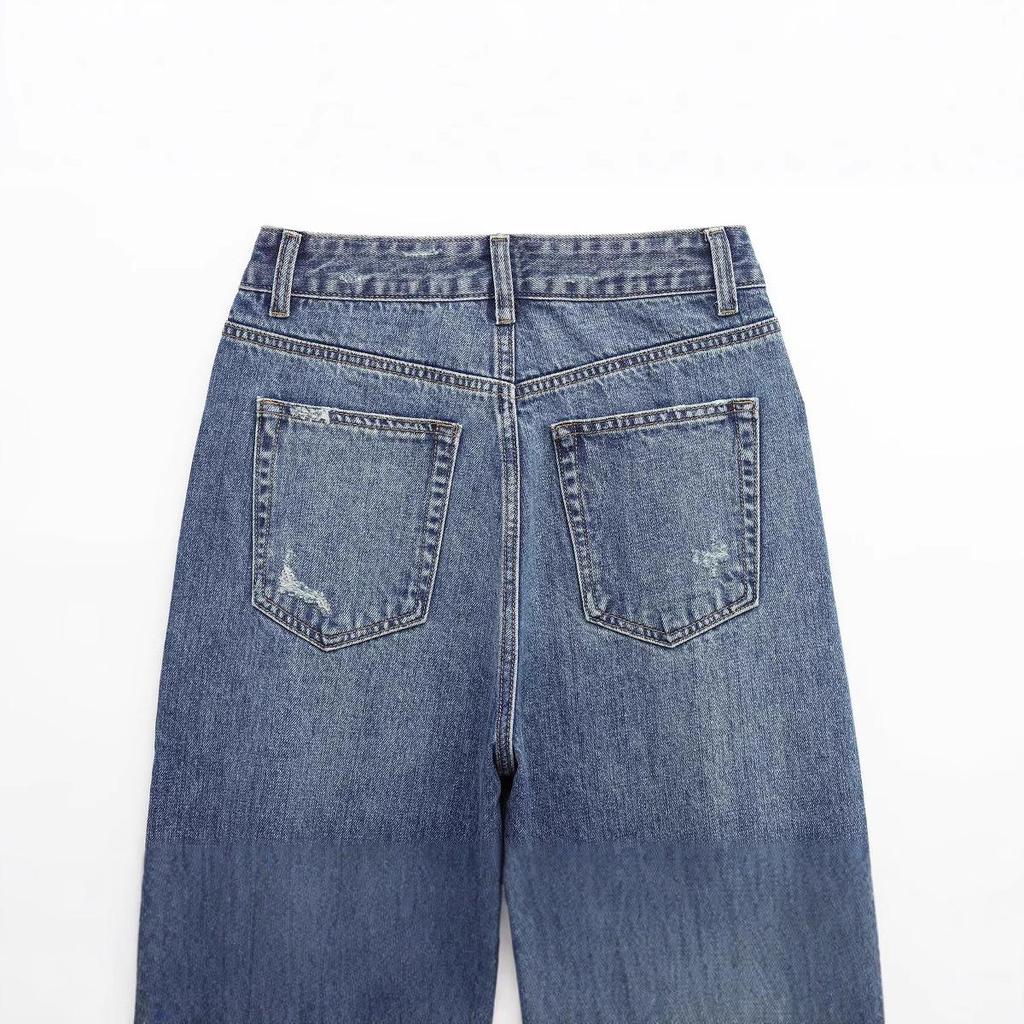 2025 Spring Women's European & American High Waist Curved Silhouette Jeans