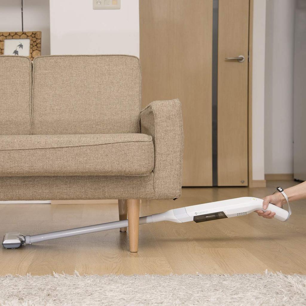 CCP Cordless Ultra-Light Stick Vacuum Cleaner, White, Lightweight, CM-DC95-WH