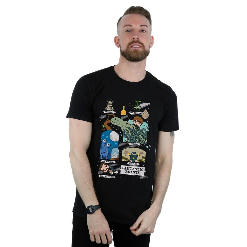 Fantastic Beasts Camiseta Chibi Salamandra Masculina