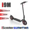 iScooter I9M Foldable Electric Scooter with APP Control, 500W, Top Speed 35km/h, Rear Disc Brake, 3 Gear Mode, Installable Seat, APP Control