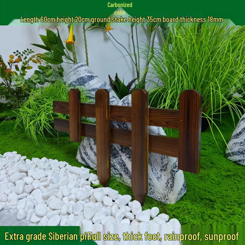 Outdoor Garden Decorative Wooden Picket Fence for Yard and Flower Beds