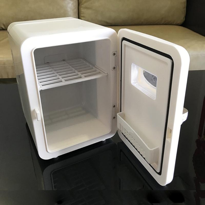 Mini-Kühlschrank für Körperpflege mit Halbleiterkühlung, Kosmetikaufbewahrung für Schreibtisch, Schlafzimmer und Fahrzeuggebrauch