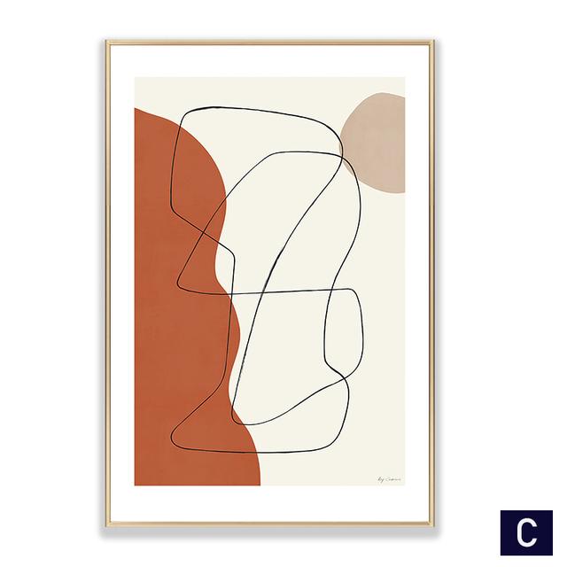 Abstract Lady Face Line Figure Picture Wall Art Canvas Painting Nordic Posters Prints Wall Pictures For Living Room Home Decor