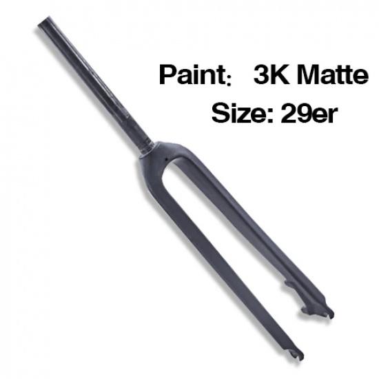 BXT 29er MTB Carbon Front Fork High Strength Lightweight Mountain Bicycle Carbon Fork 3K black matte