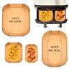 120 Folhas de Assar para Tefal EY9018 Dual Easy Fry EY905D 5.2/3.1 L | para Airfryer de Cesta Dupla Philips Série 3000 Material de Papel