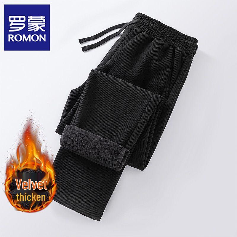 

Мужские повседневные брюки Luomeng с флисовой подкладкой 4XL