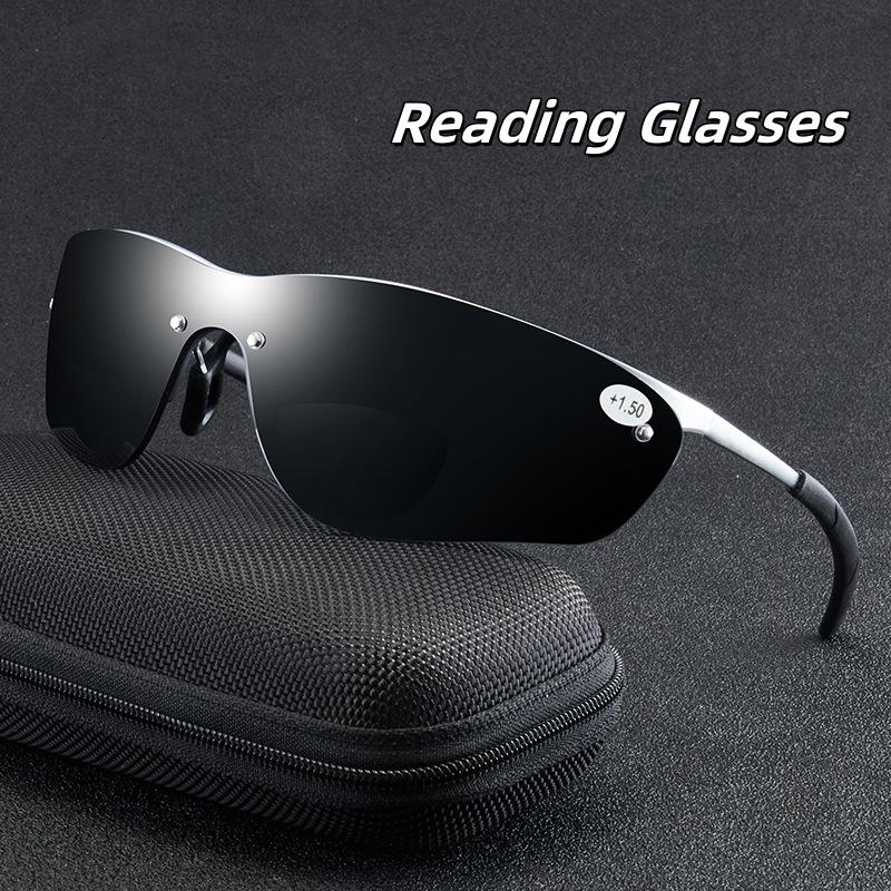 Near Far Dual-use Reading Glasses Anti Slip Presbyopia Eyeglasses Sports Multifocal Goggle +1 0 To +3 0 For Men Women