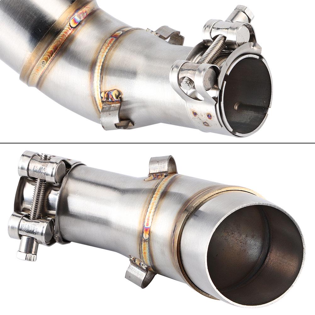 Motorcycle Slip On Exhaust Middle Link Pipe Adapter Connector for Yamaha R25 R3 20132016