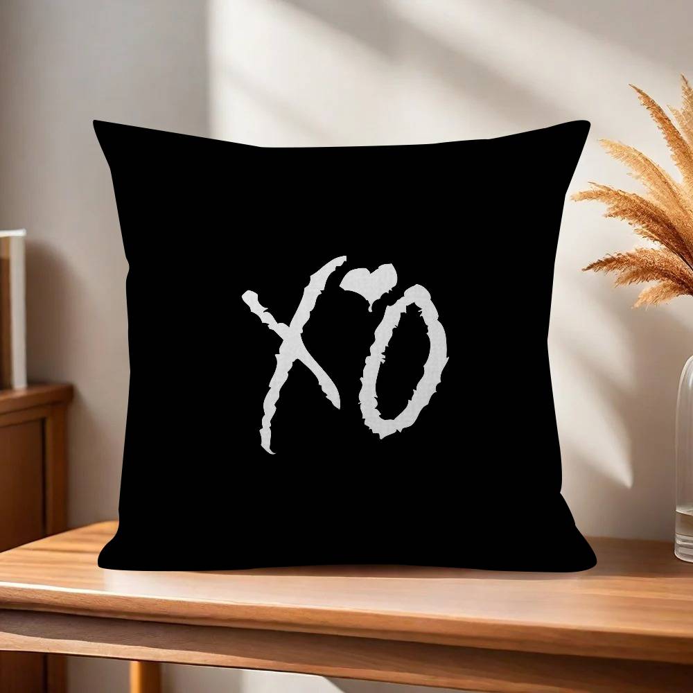 Rapper The Wweeknd X O album Pillow Cover for Bedroom Room and Living Room Sofa Decorative Cushion Cover