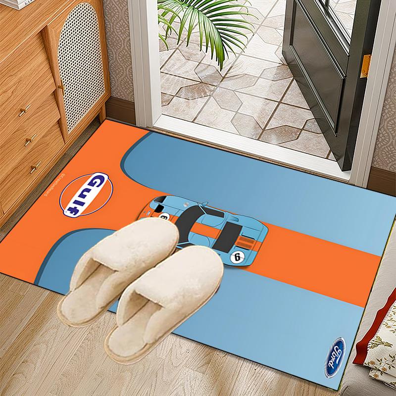 1PC Gulf Car Rug for Livingroom,Bedroom, Palyroom, Chair Rug, Area rug, Game Carpet, Large Size Rug Fan Christmas gift