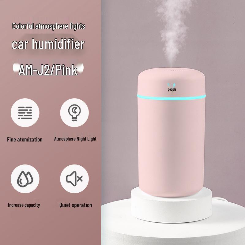Smart Mini USB Mist Humidifier: Compact Large-Volume Aroma Diffuser for Home & Office