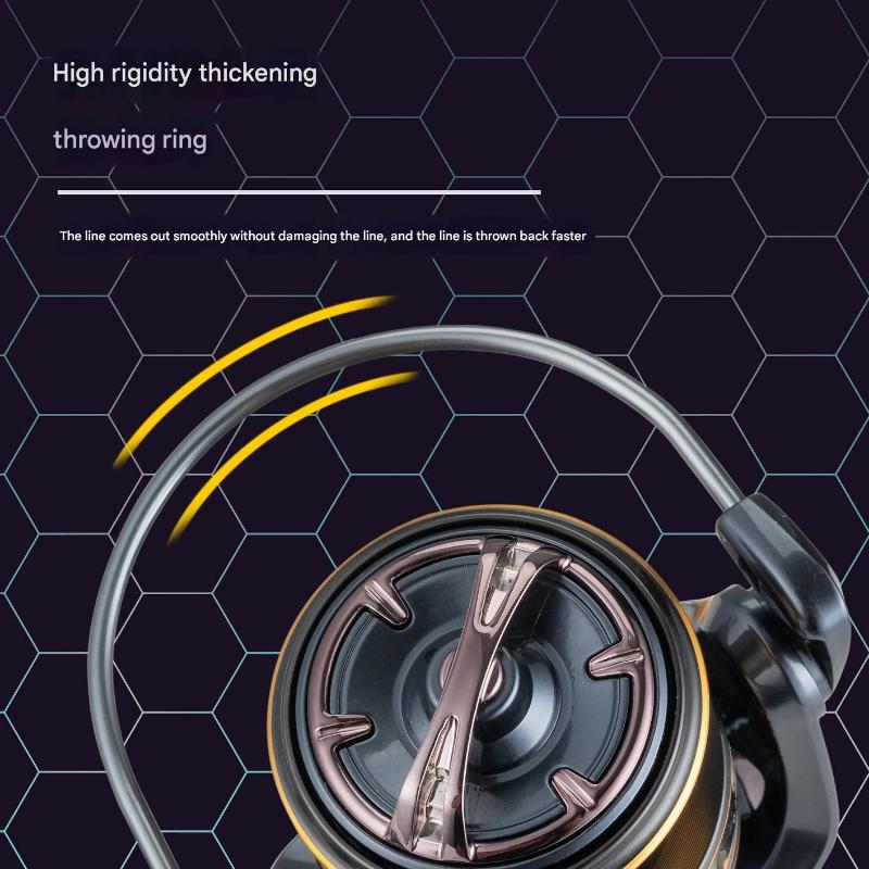 Mavllos FPS Saltwater Bass Spinning Reel - 12BB Smooth Ball Bearings, 5.2:1 Gear Ratio, 10kg Max Drag, Metal Body for Saltwater Spinning Fishing Reel