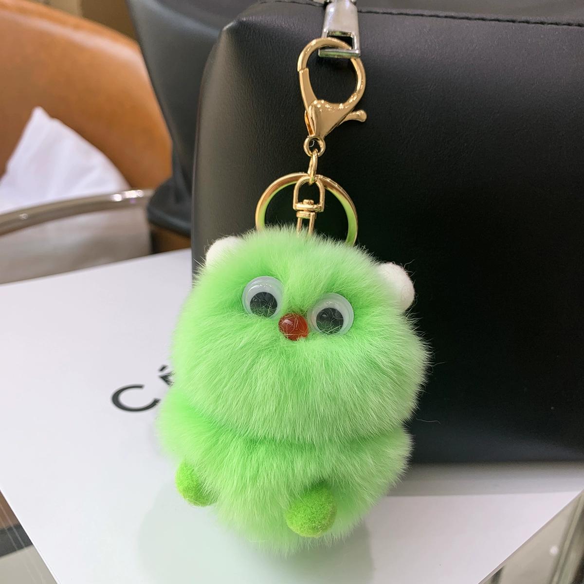 

Интернет-знаменитость Инс Настоящий мех кролика рекс Маленький монстр Меховой шарик Брелок-подвеска для машины Милая плюшевая кукла Подвеска для школьной сумки
