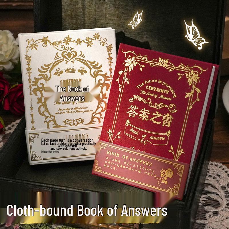 Magisches Antwortbuch: A7 Stoffeinband, Zweisprachig, Prophezeiungs- & Kulturelles Kreativ-Notizbuch inspiriert von Douyin